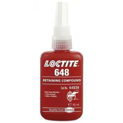 Loctite 648 Αναεροβικό συγκρατητικό για κυλινδρικά εξαρτήματα, υψηλής θερμοκρασίας 50ml