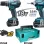 MAKITA Κρουστικό Δραπανοκατσάβιδο 18V DHP456 Παλμικό Κατσαβίδι 18V DTD146 με 3 μπαταρίες DLX2012JX2