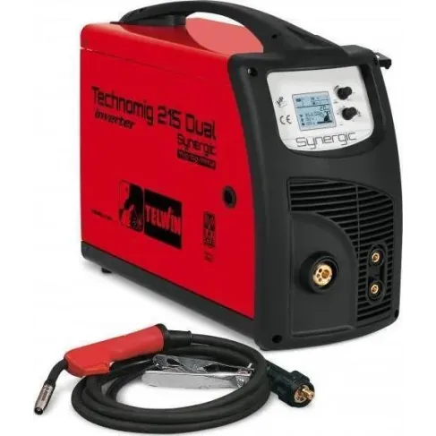 TELWIN TECHNOMIG 215 DUAL SYNERGIC 3 σε 1 MIG-MMA-TIG 816053