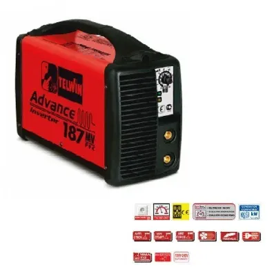 TELWIN ADVANCE 187 MV-PFC MONOΦΑΣΙΚΗ ΗΛΕΚΤΡΟΚΟΛΛΗΣΗ INVERTER 150A (816009)