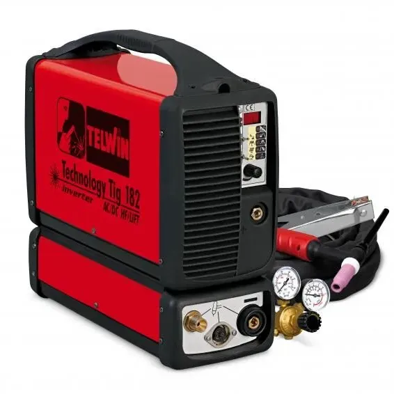 TELWIN Μονοφασική Φορητή Μηχανή Ηλεκτροδίου Technology Tig 182 AC-DC-HF-LIFT (852030)