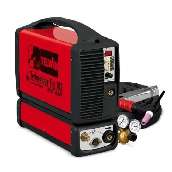 TELWIN Μονοφασική Φορητή Μηχανή Ηλεκτροδίου Technology Tig 182 AC-DC-HF-LIFT (852030)