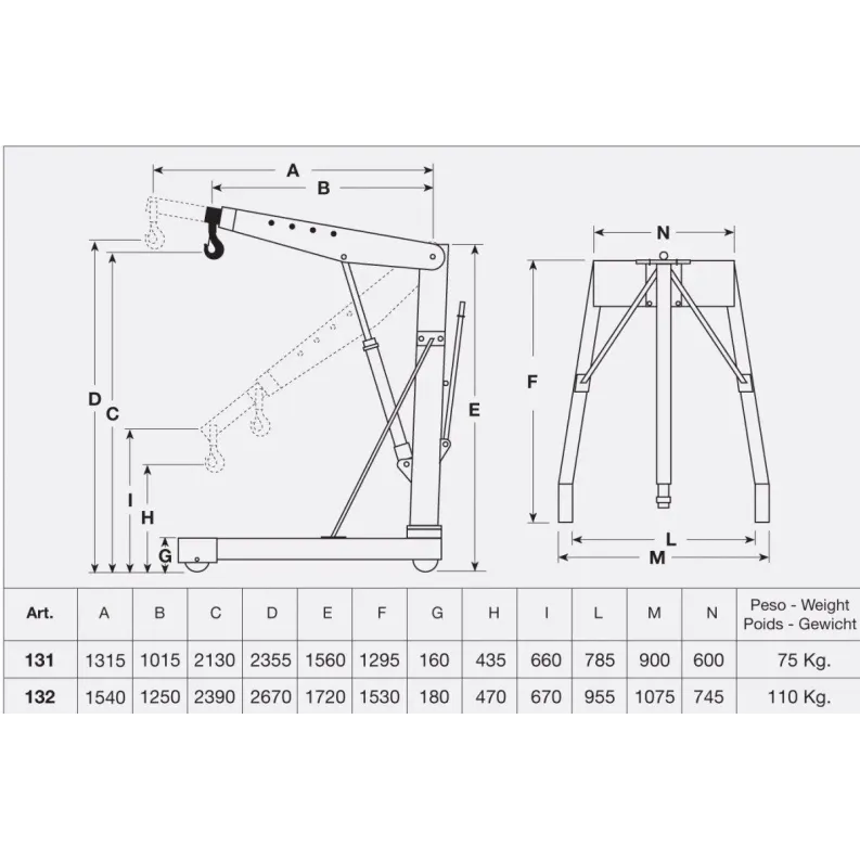 OMCN ΓΕΡΑΝΑΚΙ 500 kg - ART 131
