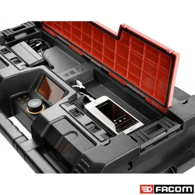 FACOM TOUGH SYSTEM AUDIO ΑΚΟΥΣΤΙΚΟ ΣΥΣΤΗΜΑ ΑΝΤΟΧΗΣ ΜΕ ΑΠΟΘΗΚΕΥΤΙΚΟΥΣ ΧΩΡΟΥΣ - ΠΑΡΟΧΗ ΡΕΥΜΑΤΟΣ BSYS.BPMUSICPB