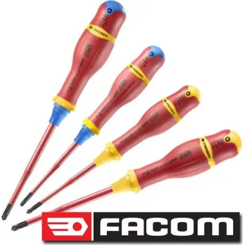 FACOM Σετ κατσαβίδια 1000 Volt Slim Borneo 4 τεμαχίων ATB.J4TVEPB
