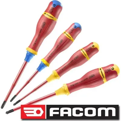 FACOM Σετ κατσαβίδια 1000 Volt Slim Borneo 4 τεμαχίων ATB.J4TVEPB