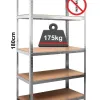 Inox Kiss Ραφιέρα με 5 ράφια MDF SH100