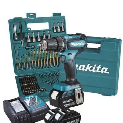 MAKITA ΚΡΟΥΣΤΙΚΟ ΔΡΑΠΑΝΟΚΑΤΣΑΒΙΔΟ 18V 13 mm - 50 Nm - BL - ΕΞΑΡΤΗΜΑΤΑ DHP485FJX1