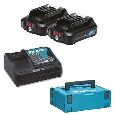 MAKITA Battery Kit 12Vmax/2.0Ah (x2) ΜΕ ΤΑΧΥΦΟΡΤΙΣΤΗ 197658-5