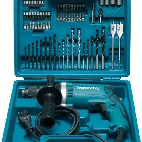 MAKITA ΚΡΟΥΣΤΙΚΟ ΔΡΑΠΑΝΟ 710W ΣΕ ΒΑΛΙΤΣΑ ΜΕ 74 ΕΞΑΡΤΗΜΑΤΑ HP1631KX3