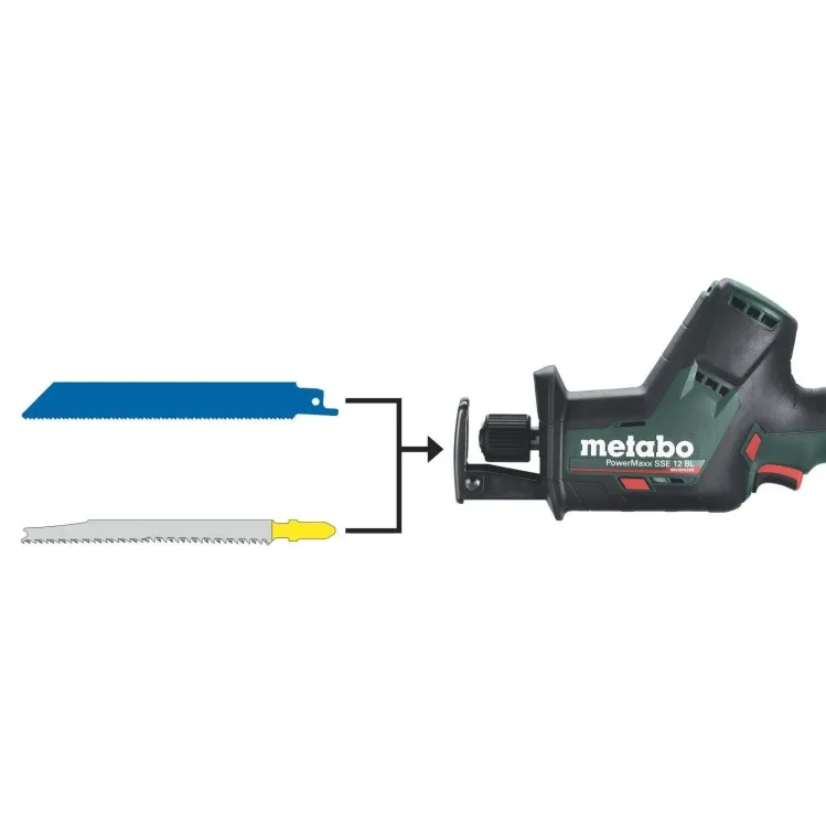 Metabo 12 Volt Σπαθοσέγα Μπαταρίας PowerMaxx SSE 12 BL Μονο Σωμα 6.02322.89
