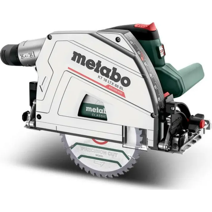Metabo 18 Volt Δισκοπρίονο Βυθιζόμενο Μπαταρίας KT 18 LTX 66 BL 601866840