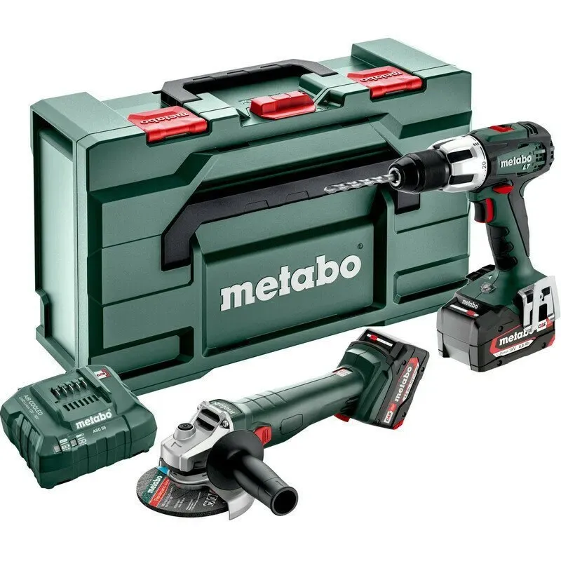 Metabo 18 Volt Combo Set Μπαταρίας 2.4.2 SB 18 LT + W 18 L 9-125 Quick 685207510
