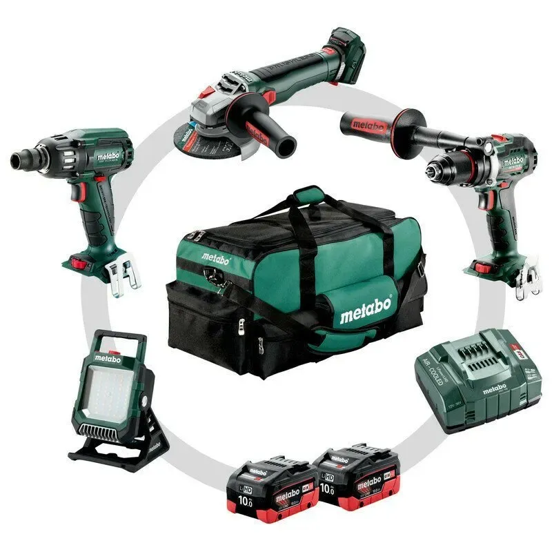 METABO 18 V Combo Set Μπαταρίας 4.3.2 BS 18 LTX BL I + SSW 18 LTX 400 BL + WB 18 LT BL 11-125 Q + BSA 18 LED 4000 685209000