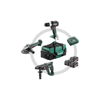 METABO 18 V Combo Set Μπαταρίας 3.1 SB 18 LT BL + W 18 L 9-125 Quick + KH 18 LTX 24 685212000