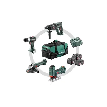 METABO 18 Volt Combo Set Μπαταρίας 4.3 SB 18 LT BL + W 18 L 9-125 Quick + KH 18 LTX 24 + STA 18 LTX 100 685214000
