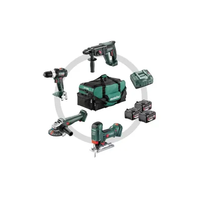 METABO 18 Volt Combo Set Μπαταρίας 4.3 SB 18 LT BL + W 18 L 9-125 Quick + KH 18 LTX 24 + STA 18 LTX 100 685214000