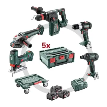 METABO 18 Volt Combo Set Μπαταρίας 5.3.0 18 V BS 18 LT BL + KH 18 LTX 24 BL Q + WB 18 LT BL 11-125 Q + SSW 18 LTX 300 BL + STA 18 LTX 100 685215000