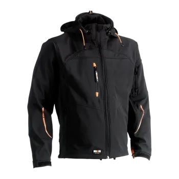 Poseidon soft shell jacket BLACK