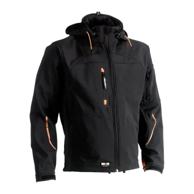 Poseidon soft shell jacket BLACK