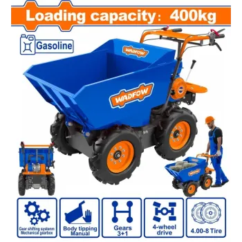 WADFOW ΚΑΡΟΤΣΙ ΒΕΝΖ. ΑΝΑΤΡΕΠΟΜΕΝΟ 6.5HP / 400Kg (WFTP1A400)