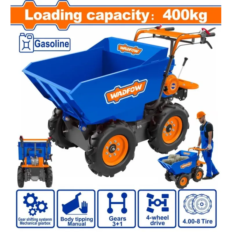 WADFOW ΚΑΡΟΤΣΙ ΒΕΝΖ. ΑΝΑΤΡΕΠΟΜΕΝΟ 6.5HP / 400Kg (WFTP1A400)
