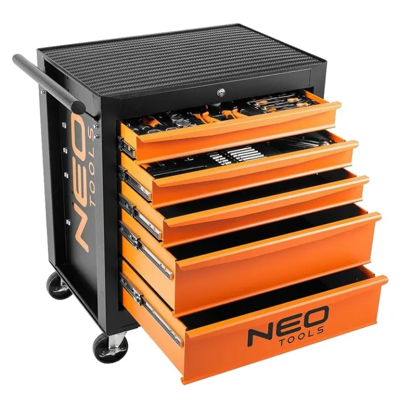 NEO TOOLS Εργαλειοφορέας 5 συρταριών με 117 εργαλεία 84-214-6