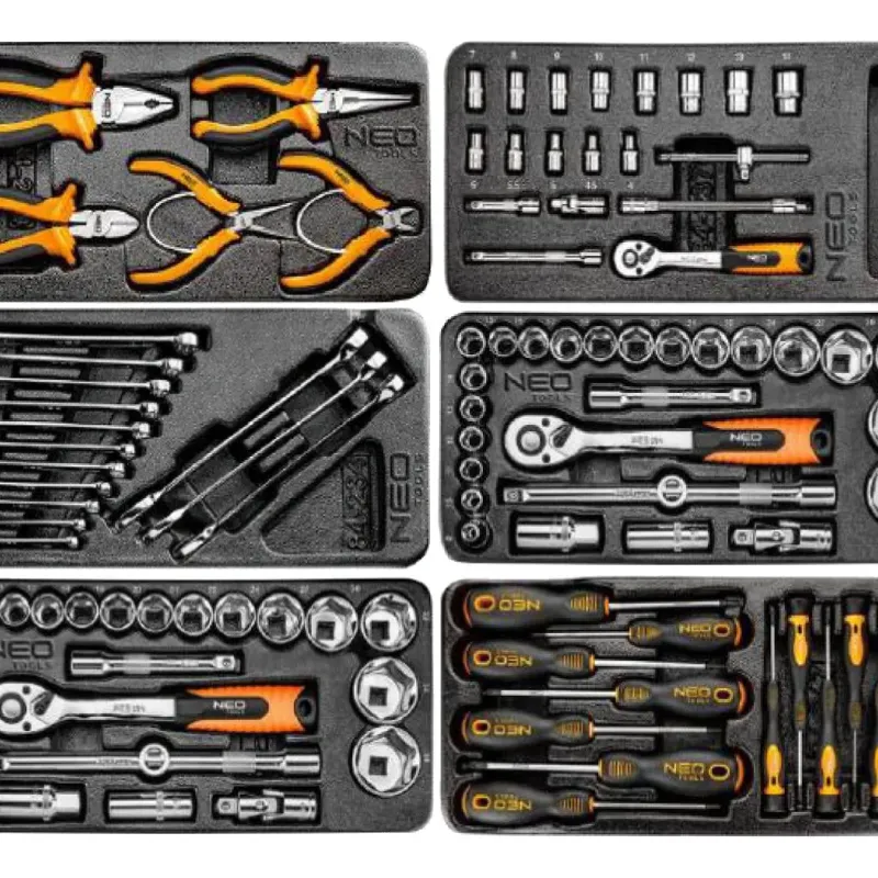 NEO TOOLS Εργαλειοφορέας 5 συρταριών με 117 εργαλεία 84-214-6