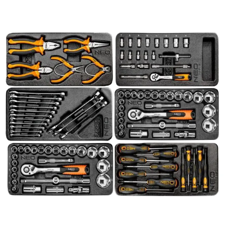 NEO TOOLS Εργαλειοφορέας 5 συρταριών με 117 εργαλεία 84-214-6