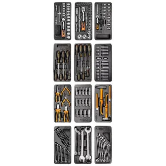 NEO TOOLS Εργαλειοφορέας 7 συρταριών με 176 εργαλεία 84-222-12
