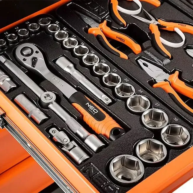 NEO TOOLS Εργαλειοφορέας 7 συρταριών με 176 εργαλεία 84-222-12