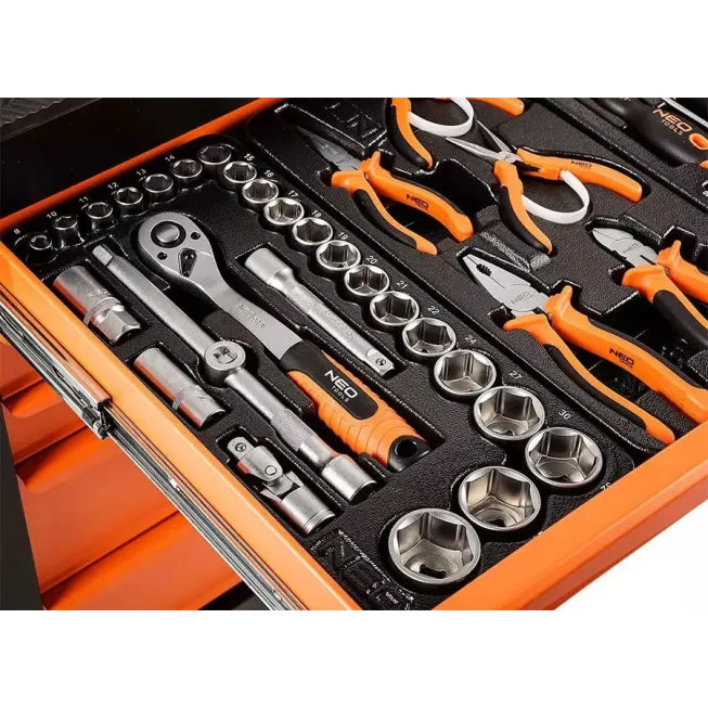 NEO TOOLS Εργαλειοφορέας 7 συρταριών με 176 εργαλεία 84-222-12