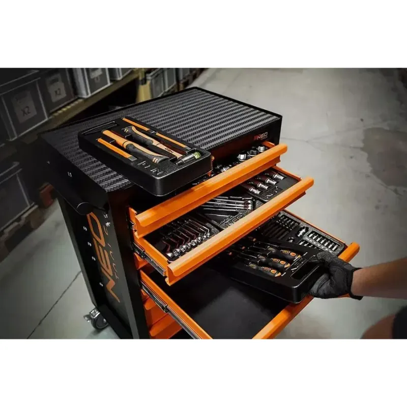 NEO TOOLS Εργαλειοφορέας 7 συρταριών με 176 εργαλεία 84-222-12