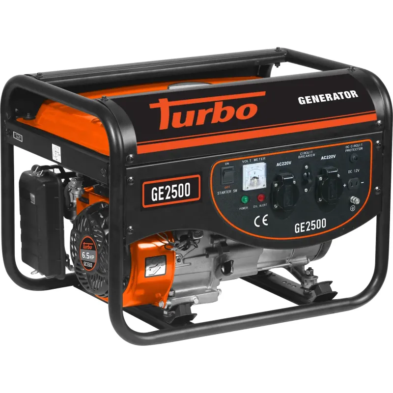 TURBO Γεννήτρια βενζίνης 2200W 6,5Hp 2,5kVA GE2500