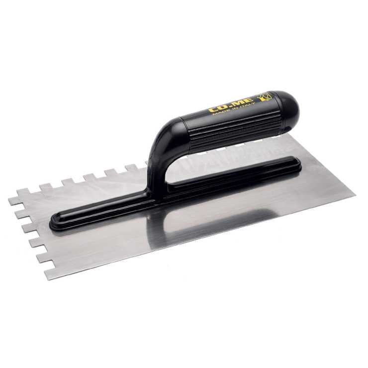 COME Σπάτουλα κόλλας πλαστική λαβή 12Χ12 280x120x0,6mm 320PL-E