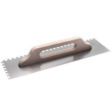 COME Σπάτουλα κόλλας ξύλινη λαβή 12Χ12 500x140x0.7mm 321-E