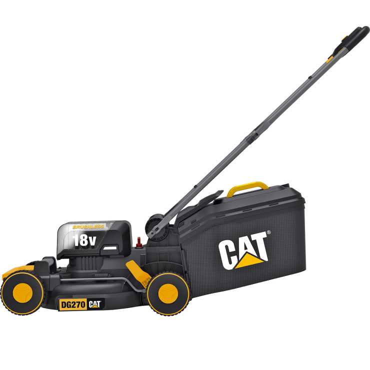CAT Set Μηχανή γκαζόν μπαταρίας Li-ion 18V 4.0Ah DG270