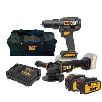 CAT Combo-08 Δραπανοκατσάβιδο κρουστικό DX12B + γωνιακός τροχός μπαταρίας 125mm DX314B + τσάντα εργαλείων χεριού DA42001 + δώρο 2 μπαταρίες 4.0Ah DXB4 + δώρο φορτιστής DXC4 CAT Combo-08 Δραπανοκατσάβιδο κρουστικό DX12B + γωνιακός τροχός μπαταρίας 125mm DX314B + τσάντα εργαλείων χεριού DA42001 + δώρο 2 μπαταρίες 4.0Ah DXB4 + δώρο φορτιστής DXC4