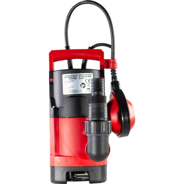 RAIDER Αντλία υποβρύχια ακάθαρτων RD-WP46 400W 1" 125L/min 5m 070154