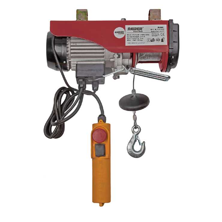 RAIDER Παλάγκο ηλεκτρικό RD-EH01 250kg(12m συρματόσχοινο)121101