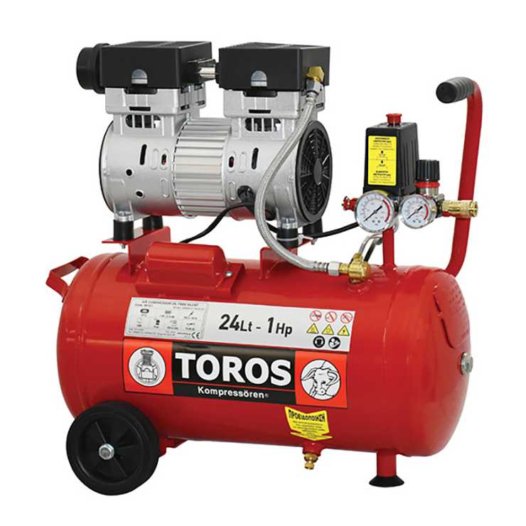 TOROS ΑΕΡΟΣΥΜΠΙΕΣΤΗΣ  OILFREE ΧΑΜΗΛΟΥ  ΘΟΡΥΒΟΥ 24LT, 1HP 40151