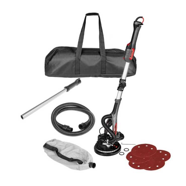 GRAPHITE Τριβείο τοίχου 800W τηλεσκοπικό με LED και σάκο συλλογής 59G265