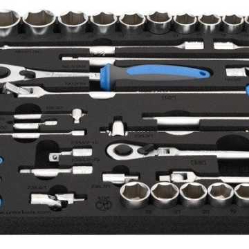 UNIOR Συλλογή με καρυδάκια και παρελκόμενα 1/2" σε θήκη SOS 621389