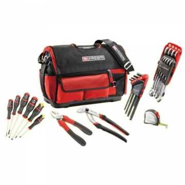 FACOM Υφασμάτινη εργαλειοθήκη 20   με συλλογή 28 εργαλείων BS.T20CM28