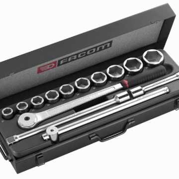 FACOM Σετ με 12γωνα Καρυδάκια 3/4 σε Μεταλλική Κασετίνα K.12BPB 