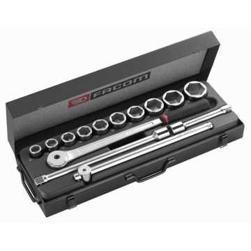 FACOM Σετ με 12γωνα Καρυδάκια 3/4 σε Μεταλλική Κασετίνα K.12BPB 