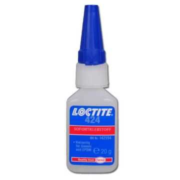 LOCTITE 424 Κόλλα Στιγμής για EPDM και Λάστιχα 20g  LOCTITE 424 Κόλλα Στιγμής για EPDM και Λάστιχα 20g