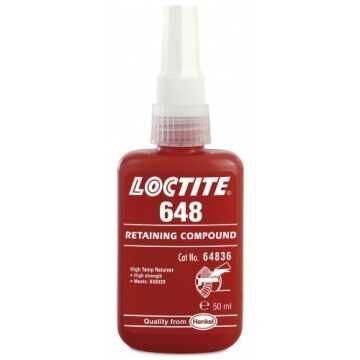 Loctite 648 Αναεροβικό συγκρατητικό για κυλινδρικά εξαρτήματα, υψηλής θερμοκρασίας 50ml Loctite 648 Αναεροβικό συγκρατητικό για κυλινδρικά εξαρτήματα, υψηλής θερμοκρασίας 50ml