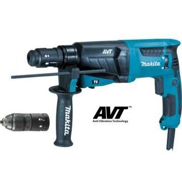 MAKITA ΣΚΑΠΤΙΚΟ 26mm SDS-PLUS ME AVT ΚΑΙ ΤΑΧΥΤΣΟΚ - HR2631FT MAKITA ΣΚΑΠΤΙΚΟ 26mm SDS-PLUS ME AVT ΚΑΙ ΤΑΧΥΤΣΟΚ - HR2631FT