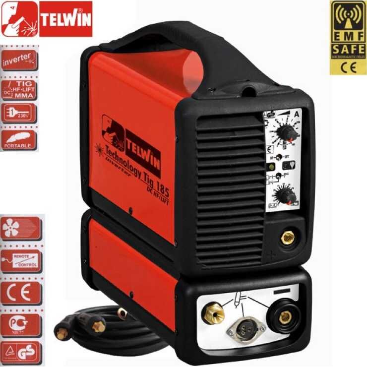 TELWIN TECHNOLOGY TIG 185 DC-HF-LIFT και TIG MONOΦΑΣΙΚΗ ΗΛΕΚΤΡΟΚΟΛΛΗΣΗ 160A - 815956